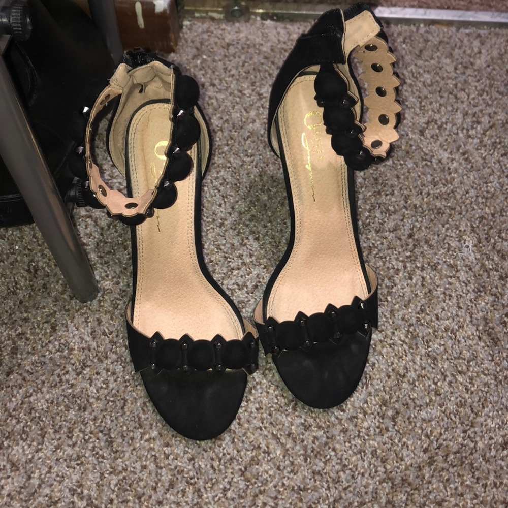 Heel: Black Open Toe